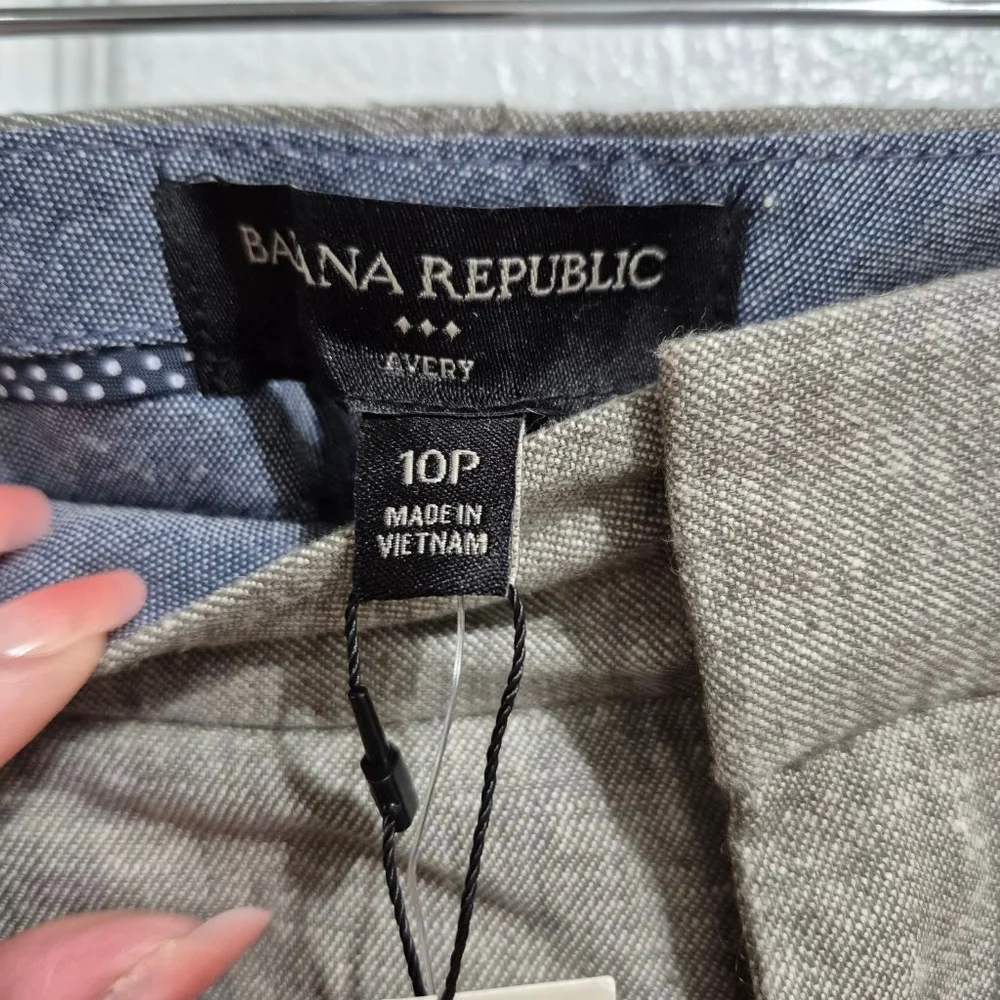 Women's Banana Republic Avery Petite Ankle Pants 10P Dusty Olive